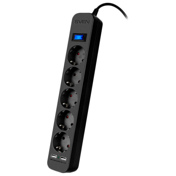 Prelungitor Sven SF-05LU 1.8 m Black  photo 2