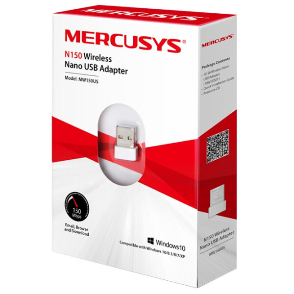 Сетевой адаптер TP-Link Mercusys MW150US Белый  photo 2