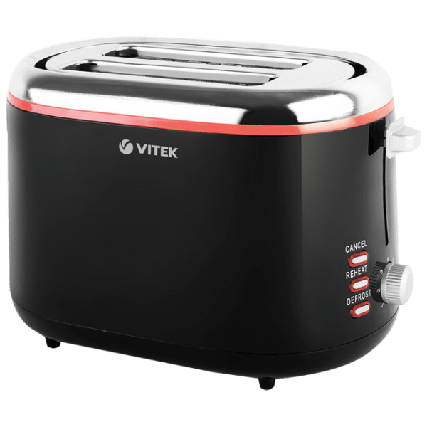 Тостер Vitek VT-7163 Черный 850 Вт, Количество степеней обжаривания: 7 photo 1