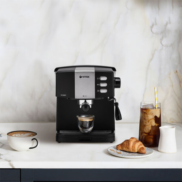 Espressor Vitek VT-1523 Black 850 W, 1.5 l, Bloc termic photo 5