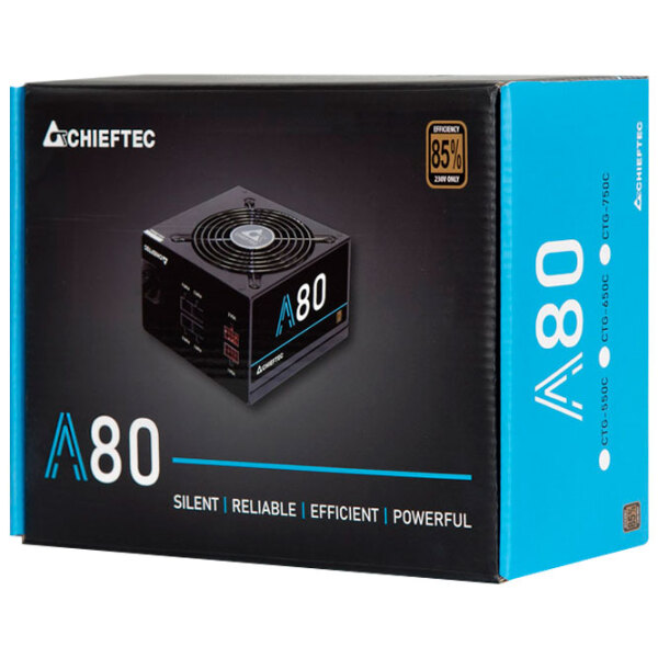 Блок питания ATX 12V 2.3 Chieftec CTG-650C 650 Вт Черный  photo 4