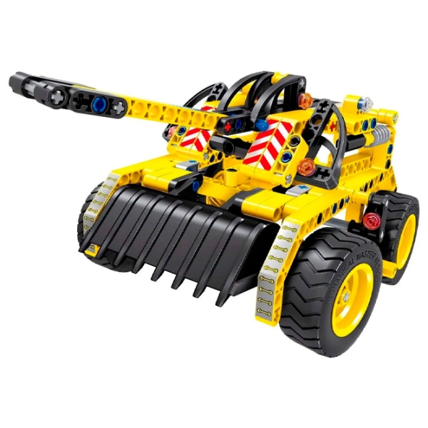Конструктор XTech 2 in 1 Construction Bulldozer & Tank Желтый Количество деталей 261, 6+ photo 2