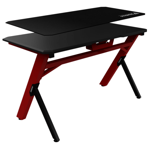 Masa gaming GAMDIAS DEDALUS E1 BR, Black/Red  photo 2