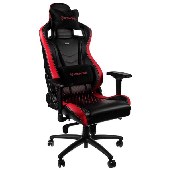 Scaun Gaming NOBLECHAIRS EPIC Mousesports Edition NBL-PU-MSE-001 Black Red  photo 4