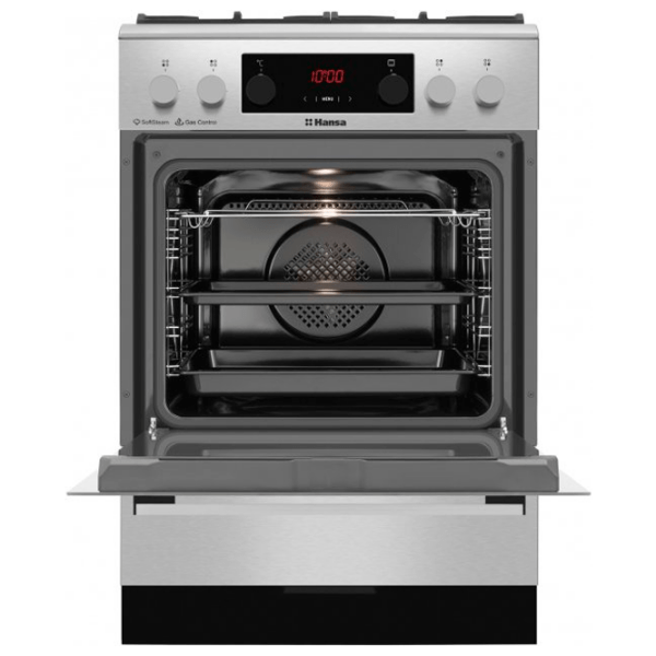 Плита Hansa FCMXS69363 Нержавеющая сталь Тип плиты: Газовая, 77 л, Тип духовки: Электрическая photo 2
