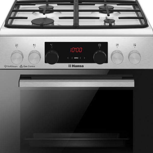 Плита Hansa FCMXS69363 Нержавеющая сталь Тип плиты: Газовая, 77 л, Тип духовки: Электрическая photo 3