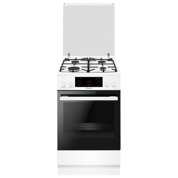 Aragaz Hansa FCMWS59363 White Tipul plitei: Pe gaz, 65 l, Tipul cuptorului: Electric photo 1