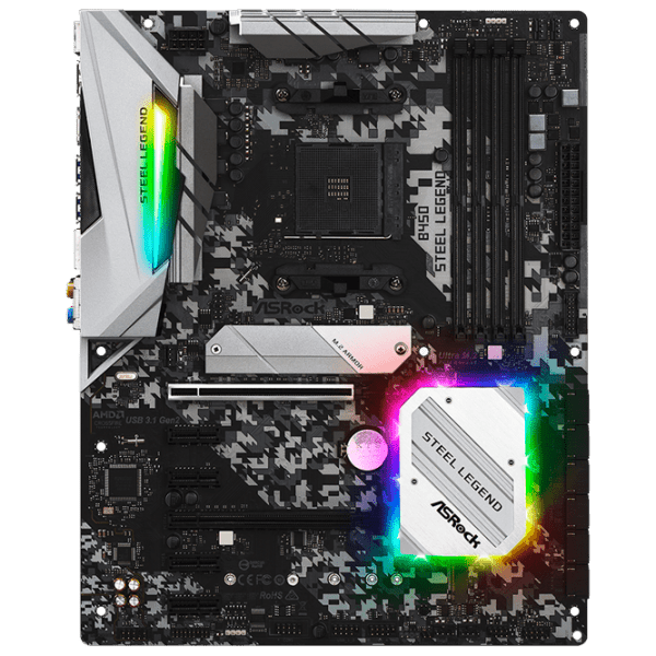 Материнская плата ASRock B450 Steel Legend  photo 1
