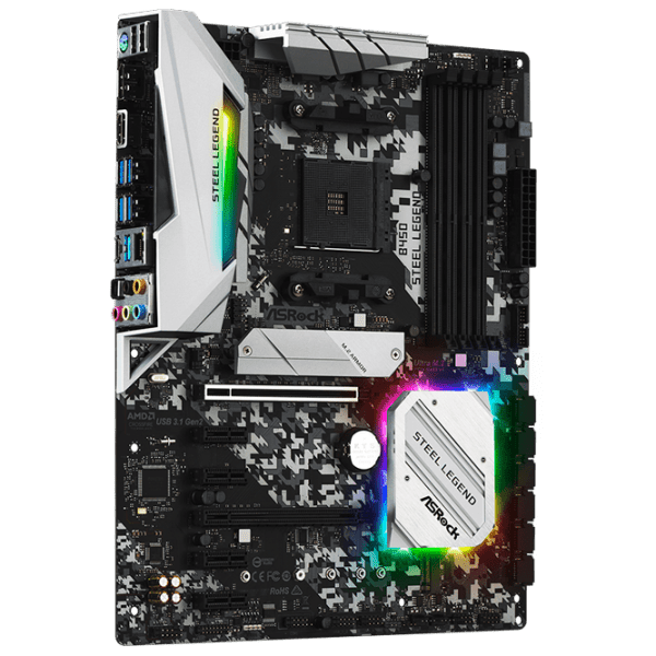 Материнская плата ASRock B450 Steel Legend  photo 2