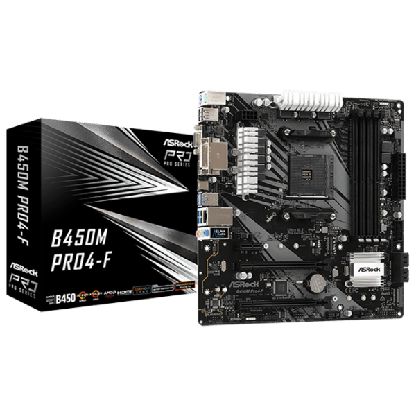 Материнская плата ASRock B450M PRO4-F mATX  photo 5