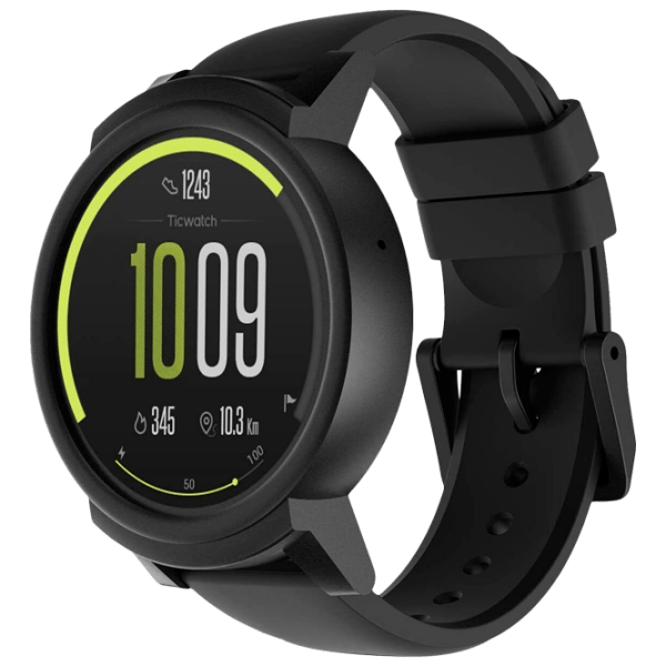 Ceas inteligent Mobvoi Ticwatch E Black 1.4" | 35.5 mm | Policarbonat/ Silicon
| WF12086 photo 1