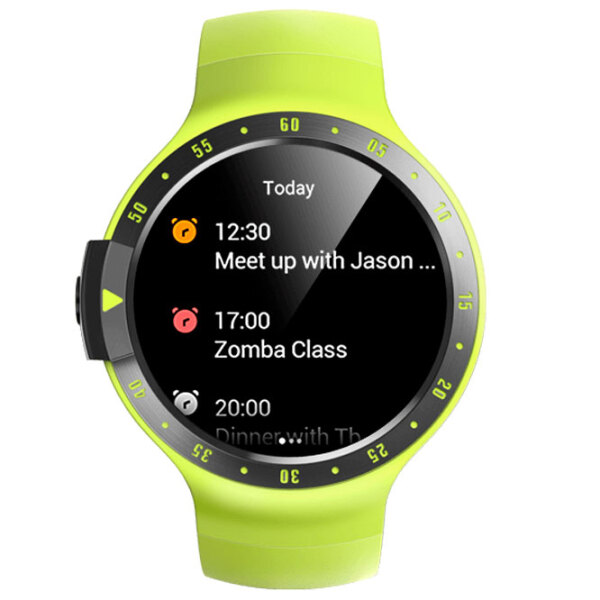 Умные часы Mobvoi Ticwatch S Желтый 1.4" | 45 мм | Силикон| WF12066 photo 4