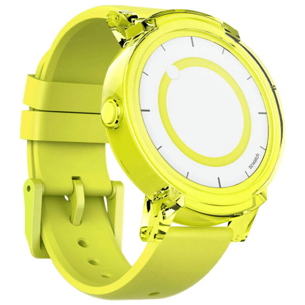 Ceas inteligent Mobvoi Ticwatch E Bright Yellow 1.4" | 44mm | Aluminiu/ Silicon| WF12086 photo 2