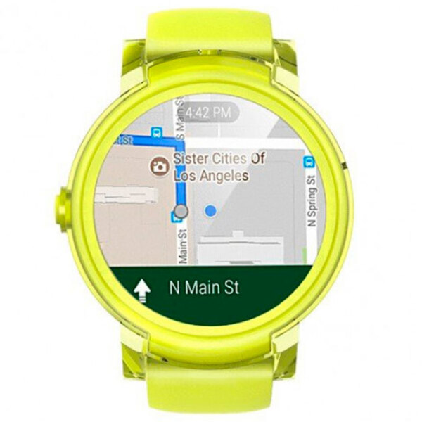 Ceas inteligent Mobvoi Ticwatch E Bright Yellow 1.4" | 44mm | Aluminiu/ Silicon| WF12086 photo 3