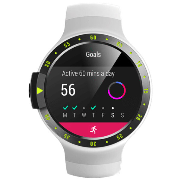 Умные часы Mobvoi Ticwatch S Белый 1.4" | 45 мм | Силикон| WF12066 photo 2