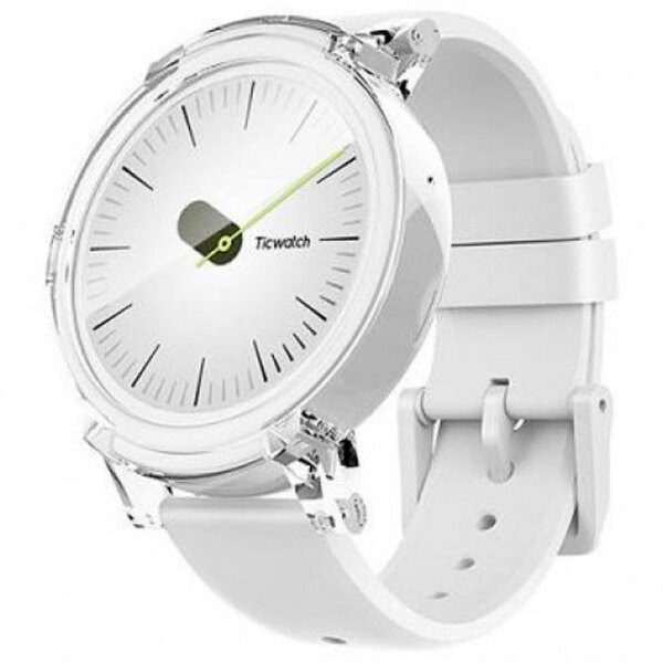 Ceas inteligent Mobvoi Ticwatch E White 1.4" | 44mm | Aluminiu/ Silicon| WF12086 photo 2