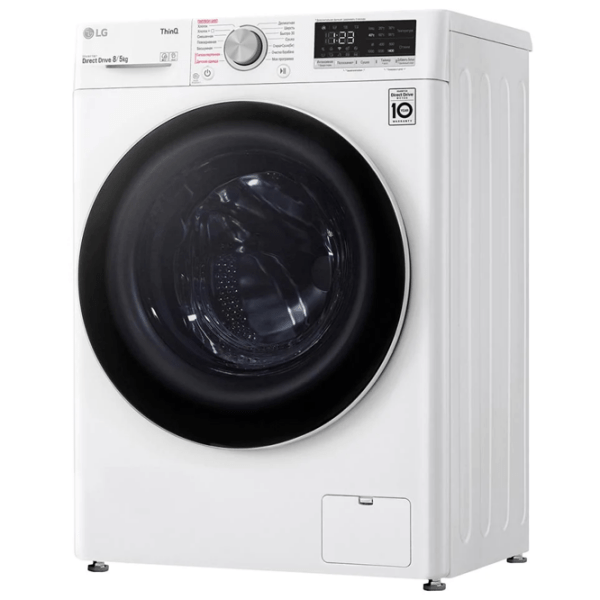 Mașină de spălat cu uscător LG F4V5TG0W White 8 kg, 1400 rpm, A photo 3