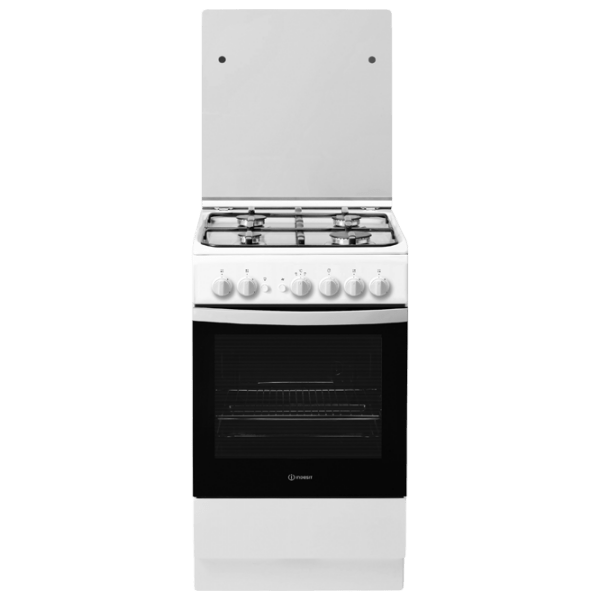 Aragaz Indesit IS5G1PMW/E White Tipul plitei: Pe gaz, 59 l, Tipul cuptorului: Pe gaz photo 1