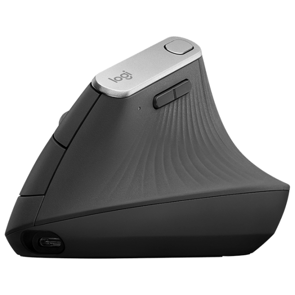 Mouse Logitech MX Vertical Black Fără fir, 4000 dpi photo 1