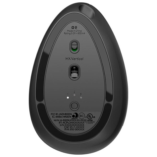 Mouse Logitech MX Vertical Black Fără fir, 4000 dpi photo 5