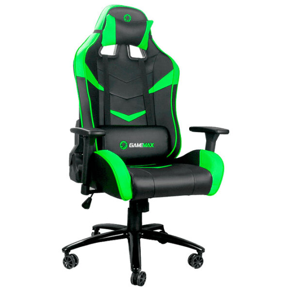 Scaun Gaming Gamemax GCR08 Green Black  photo 2