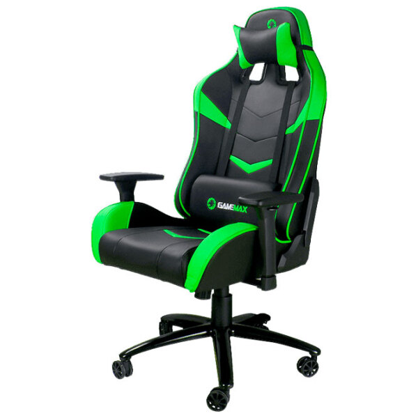 Scaun Gaming Gamemax GCR08 Green Black  photo 3