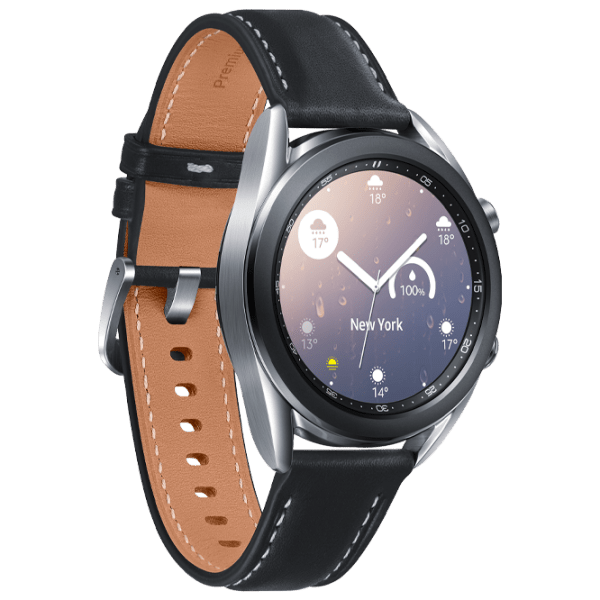 Умные часы Samsung Galaxy Watch 3 Серебристый 1.2" | 41 мм | Нержавеющая сталь/ Кожа
| R850 photo 2