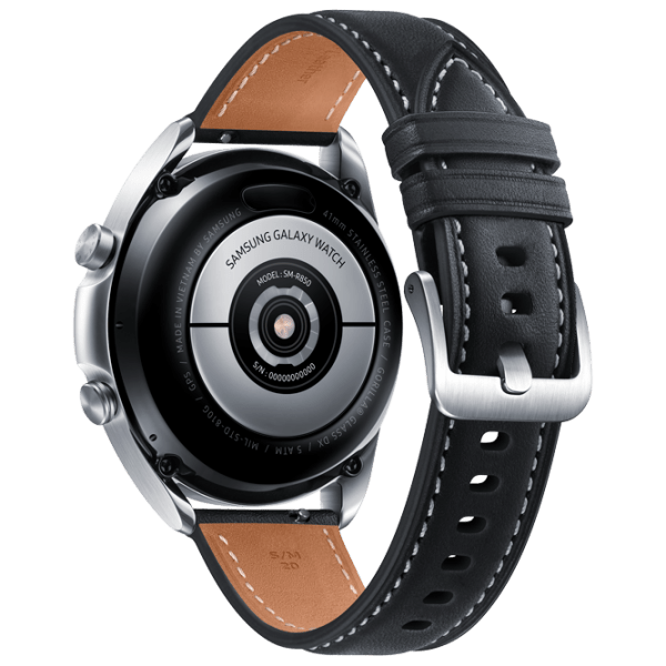 Умные часы Samsung Galaxy Watch 3 Серебристый 1.2" | 41 мм | Нержавеющая сталь/ Кожа
| R850 photo 4