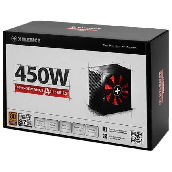 Sursa de alimentare ATX 12V 2.3 Xilence XP450R11 450 W Black  photo 4