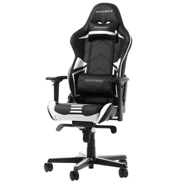 Scaun Gaming DXRacer Racing GC-R131-NW-V2 White Black  photo 2
