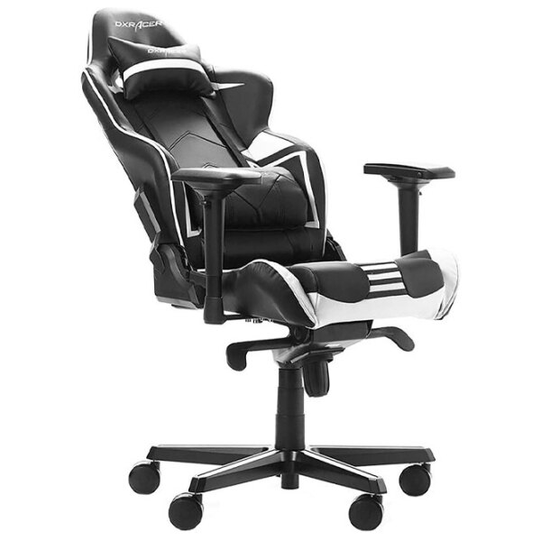 Scaun Gaming DXRacer Racing GC-R131-NW-V2 White Black  photo 7