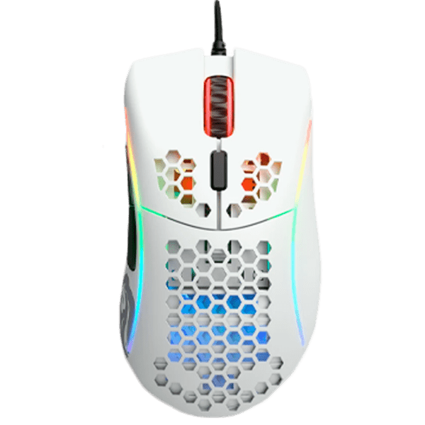 Mouse Glorious Model D Matte White Cu fir / 12000 dpi photo 1