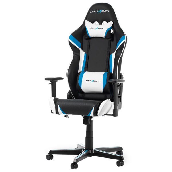 Scaun Gaming DXRacer GC-R288-NBW-Z1 Black Blue  photo 2