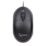 Mouse Gembird MUS-U-01 Black Cu fir, 1000 dpi