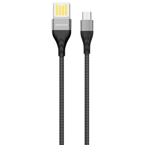 Cablu pentru telefon Borofone BU-11 USB Type-A/ microUSB Black  photo 1