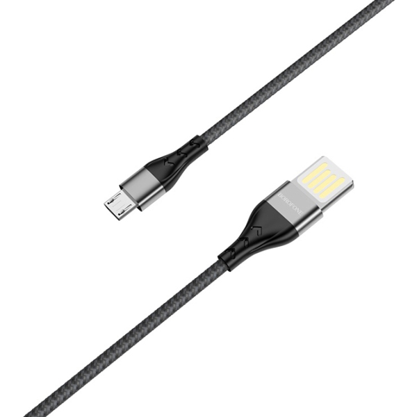Cablu pentru telefon Borofone BU-11 USB Type-A/ microUSB Black  photo 3