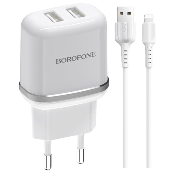 Сетевое зарядное устройство Borofone BA25A Черный  / Черный photo 1