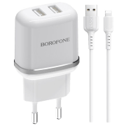 Сетевое зарядное устройство Borofone BA25A Черный  / Черный
