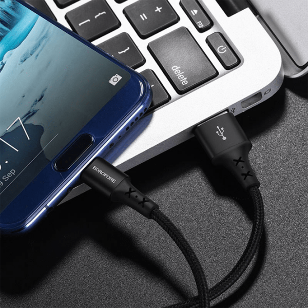 Кабель для телефона Borofone BX-20 USB Type-A/ USB Type-C Черный  photo 4