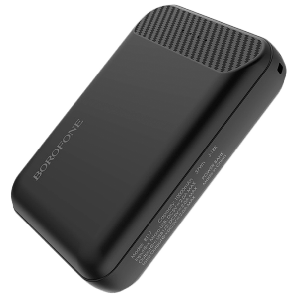 Power Bank 10000 mAh Borofone BT17 RayPower mini (10 W) Black  photo 3