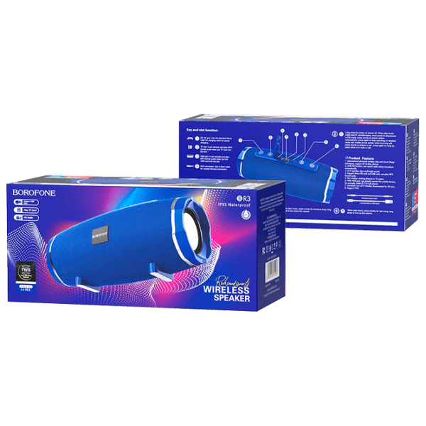 Boxă portabilă Borofone BR3 Blue 2 x 5 W photo 4