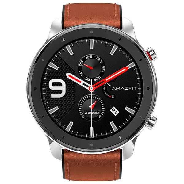 Ceas inteligent Amazfit GTR Gray 1.39" | 47 mm | Ceramică/ Piele
| photo 3