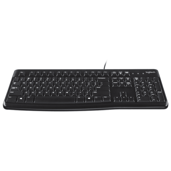 Tastatură Logitech K120 Black Home and Office, Cu fir photo 2