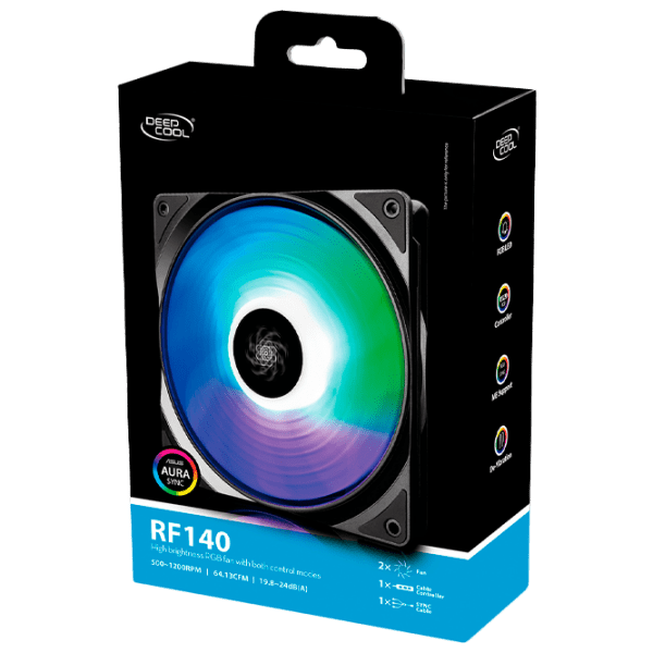 Вентилятор для корпуса Deepcool RF 140 – 2 in 1 Черный  photo 5