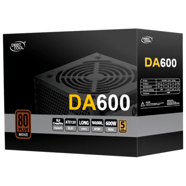 Блок питания Deepcool DA600N 600 Вт Черный  photo 5