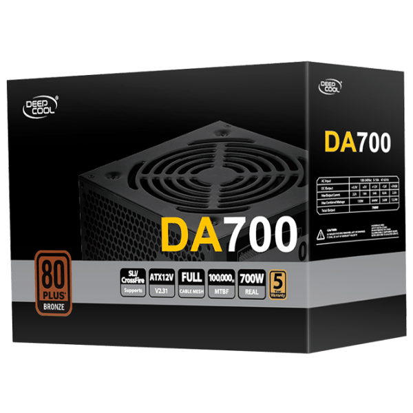 Блок питания Deepcool DA700N 700 Вт Черный  photo 5