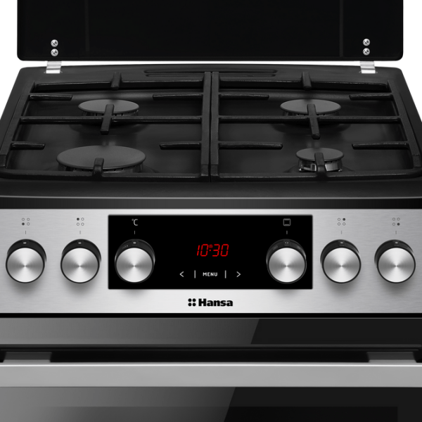 Aragaz Hansa FCMX59323 Inox Tipul plitei: Pe gaz, 65 l, Tipul cuptorului: Electric photo 2