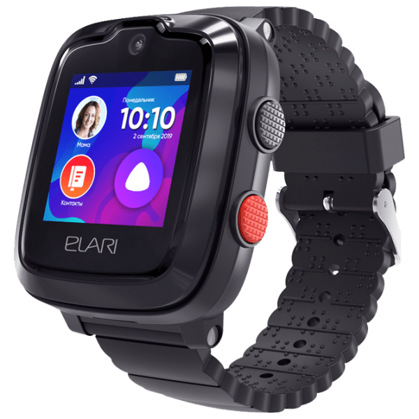 Детские часы с GPS KidPhone 4G Elari, Черный  photo 1