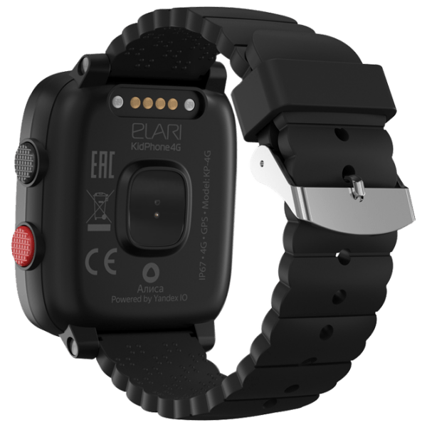 Детские часы с GPS KidPhone 4G Elari, Черный  photo 3
