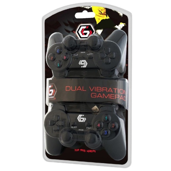 Gamepad Gembird JPD-UDV2-01 Black Cu fir / 10 buttons photo 3